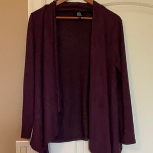 Magenta cardigan sweater, medium